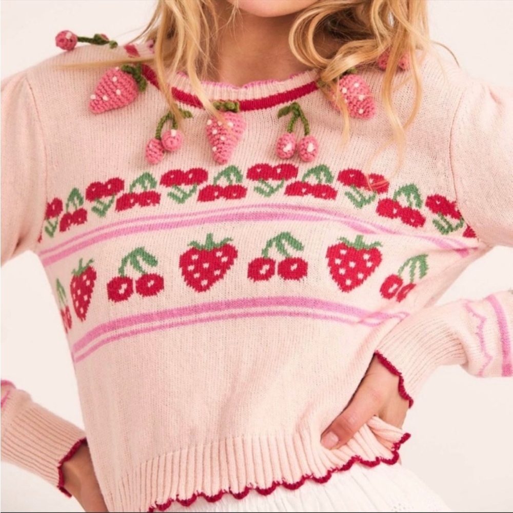 🍓LOVESHACKFANCY🍓 Sweater Cardigan Founder Favorite